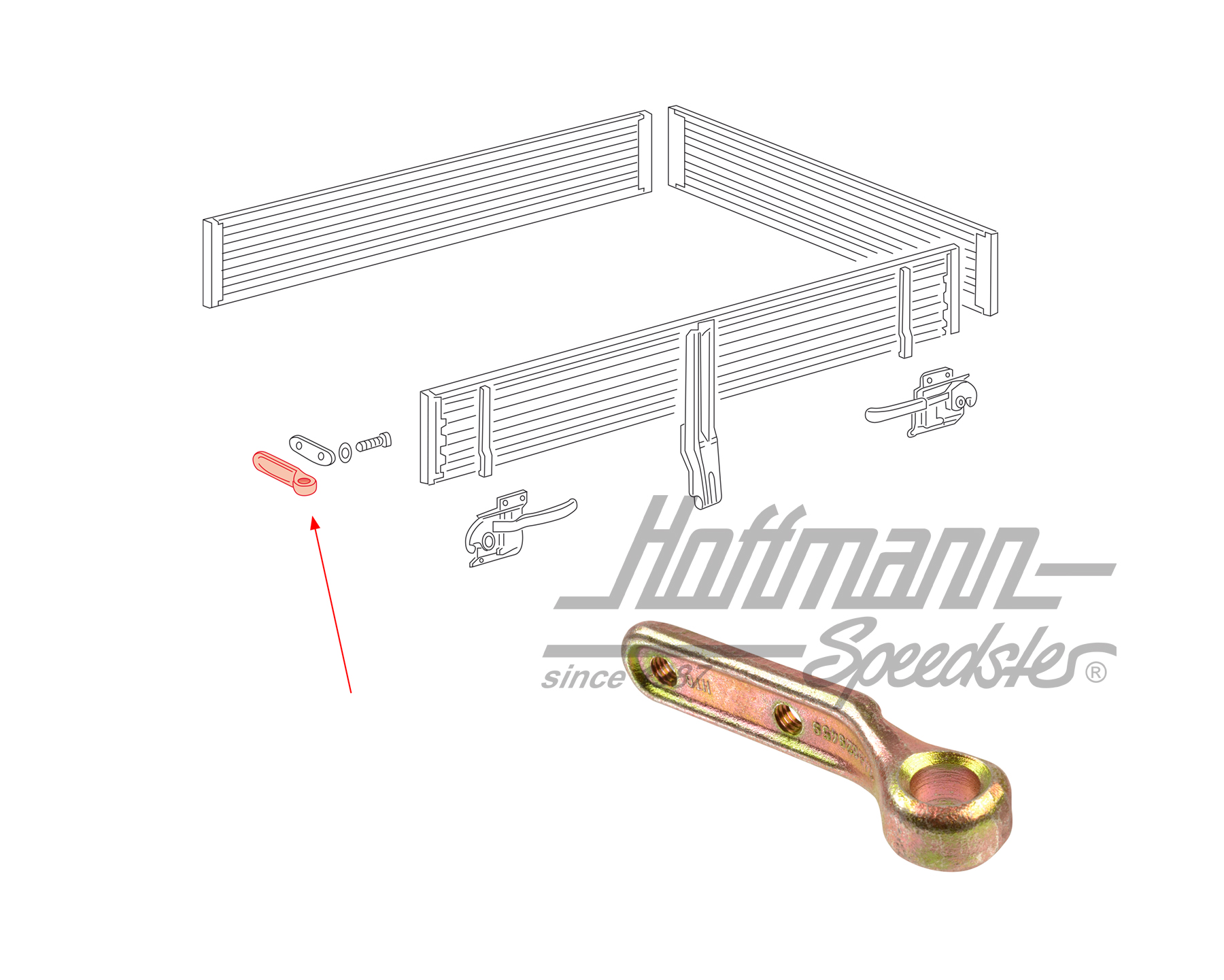 Closure eyelet, Pick-up/Double Cab, Bus T3 | 370-5310