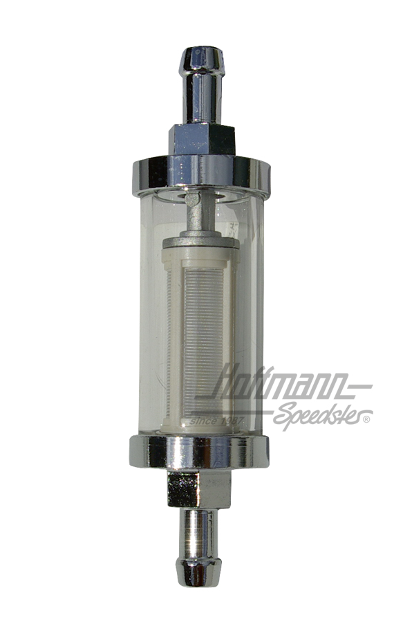 Benzinfilter, Chrom/Glas, 8 mm | AC 133 001 | 010-1253