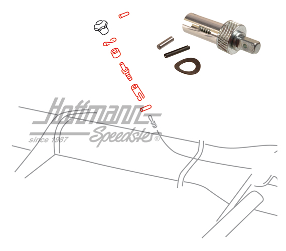 Heizungsbetätigung, Käfer/Bus, 52-67 | 111 711 681 Satz | 020-2016-28