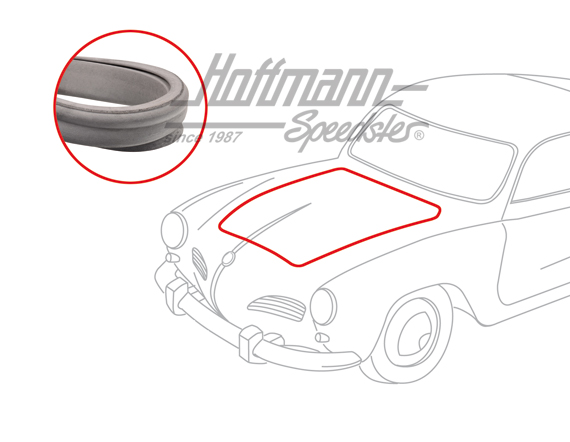 Fronthaubendichtung, Karmann, Top-Qualität | 141 823 705 A OE | 060-0040-06