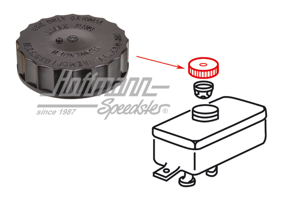 Deckel, Bremsflüssigkeitsbehälter, schraubbar | 191 611 349 A | 020-4085-25