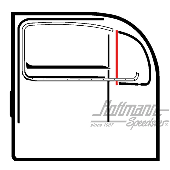 Dichtung, Drehfenster, senkrecht, -7.64