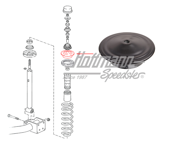 Federteller, hinten, oben, Golf 2