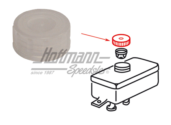 Deckel, Bremsflüssigkeitsbehälter, weiß | 111 611 349 | 020-4085