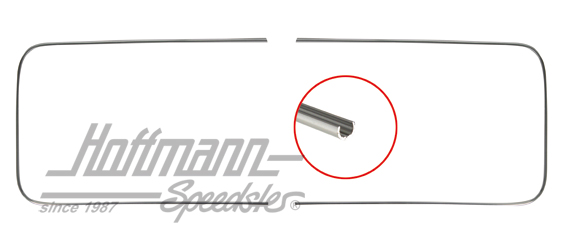 Zierrahmen Alu, Frontscheibe, Cabrio, 8.57-7.64